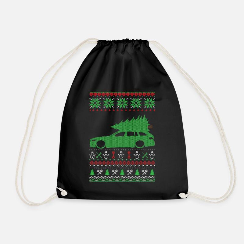 Christmas Ugly Sweater - Turnbeutel - Schwarz