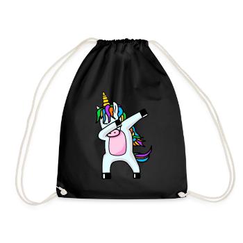 Dabbing Unicorn Dab dabbendes Licorne - Sac de sport léger - noir - Devant