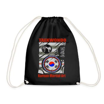 Taekwondo Corée - Martial Arts T-Shirt &Sweat à capuche - Sac de sport léger - noir - Devant