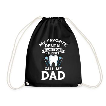 Dental Clinic and Dental Laboratory Technician Designs - Drawstring Bag - black - Front