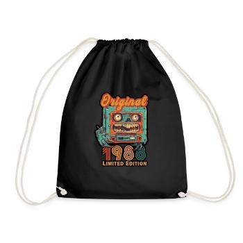 Édition limitée anniversaire 1988 rétro vintage - Sac de sport léger - noir - Devant