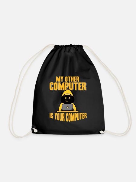 Hacker - Mon autre ordinateur est à vous - Sac de sport léger - noir