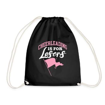 cheerleading is for losers Design for a dancer - Drawstring Bag - black - Front
