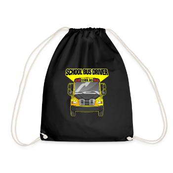 School Bus Driver Funny Busman Saying - Turnbeutel - Schwarz - Vorne