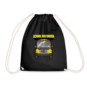 School Bus Driver Funny Busman Saying - Turnbeutel - Schwarz - Vorne