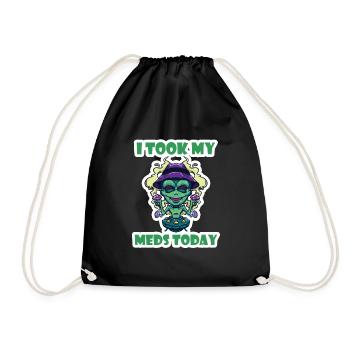 J’ai pris mes médicaments aujourd’hui - Sac de sport léger - noir - Devant