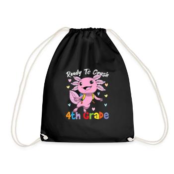 Ready To Crush 4th Grade Elementary School - Drawstring Bag - black - Front