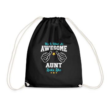 Voici à quoi ressemble une tante géniale - Sac de sport léger - noir - Devant