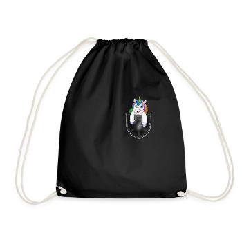 Conte de fées Créature mythique Licorne Fan Idée cadeau - Sac de sport léger - noir - Devant