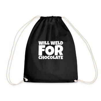 Travail du métal Soudure Forger Chocolat Amoureux Cadeau - Sac de sport léger - noir - Devant