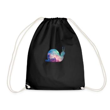 Motif de l'univers des escargots comme un univers - Sac de sport léger - noir - Devant
