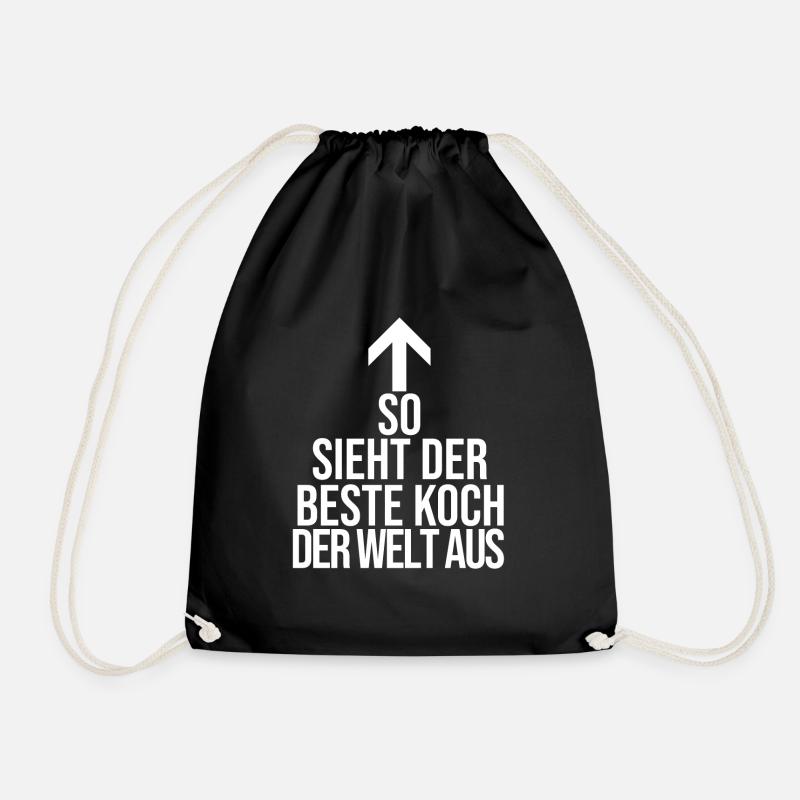 So sieht der Beste Koch aus - Turnbeutel - Schwarz