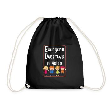 Speech Coach - Drawstring Bag - black - Front