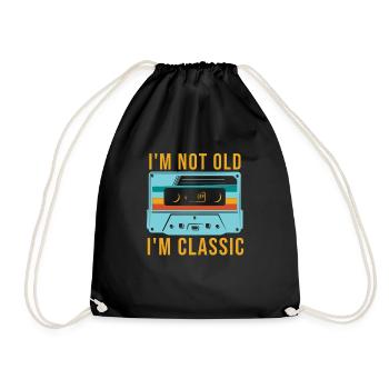 Cassette Classic I'm not old Classic - Drawstring Bag - black - Front