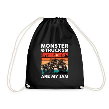 Monstertruck Monstertruck Kinder jam jump v8 laut - Turnbeutel - Schwarz - Vorne