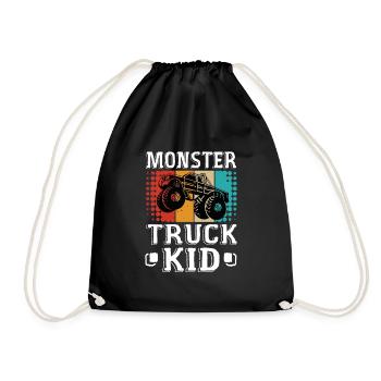 Monstertruck Monstertruck Kinder jam jump v8 laut - Turnbeutel - Schwarz - Vorne