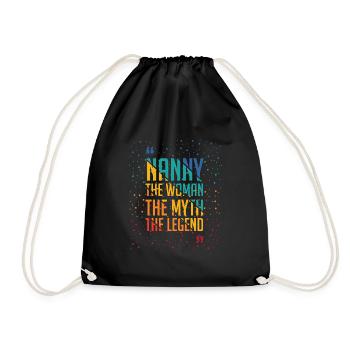 Super forte assistante maternelle drôle idée cadeau Pouvoir - Sac de sport léger - noir - Devant