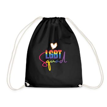 Gay Heart Gay Lesbienne Lesbienne Cadeau - Sac de sport léger - noir - Devant