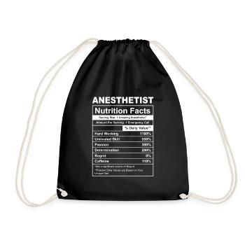 manger anesthésiste répéter laboratoire du sommeil - Sac de sport léger - noir - Devant