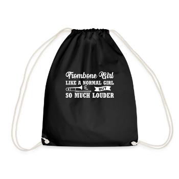 Trumpet Orchestra Musicians Trumpeter Wind Music - Drawstring Bag - black - Front