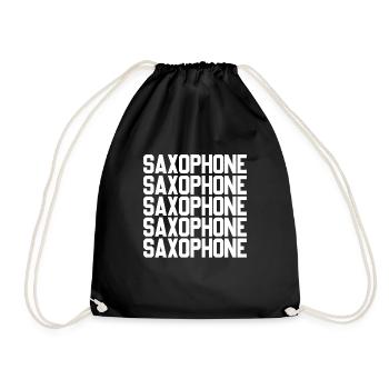 Saxophone Saxophone Saxophone Saxophone Musique Saxophone Joueur - Sac de sport léger - noir - Devant