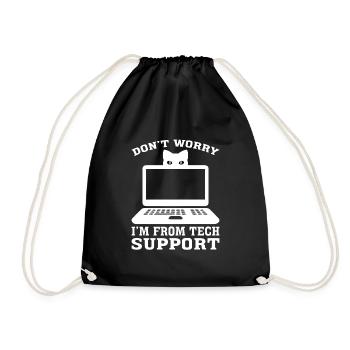Support technique Technologie informatique Logiciel informatique - Sac de sport léger - noir - Devant