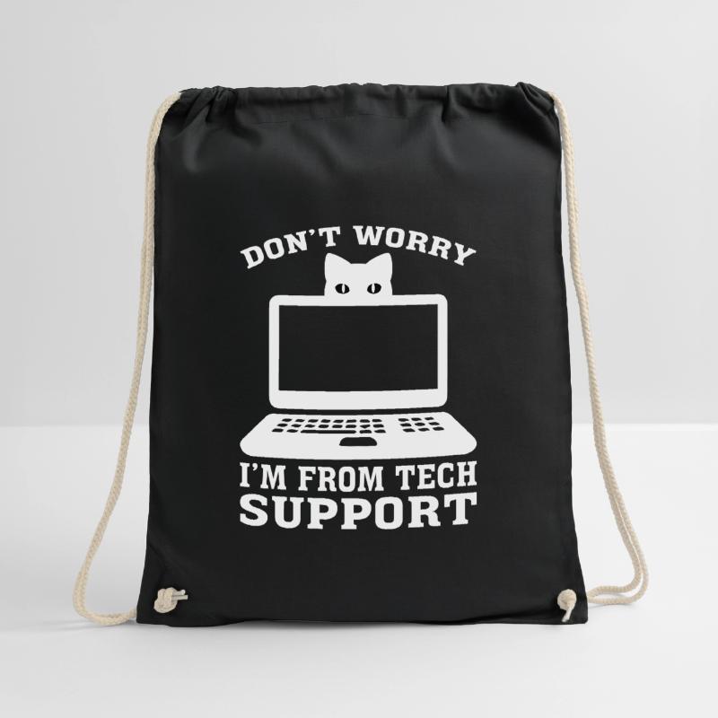 Technical Support Computer Technology IT Software Drawstring Bag