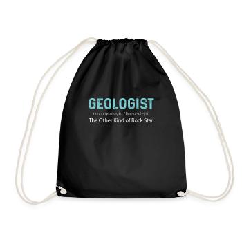 Géologue Croûte terrestre Sciences naturelles Roche Rocheuse - Sac de sport léger - noir - Devant