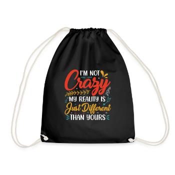 Je ne suis pas fou! Ma réalité... - Sac de sport léger - noir - Devant