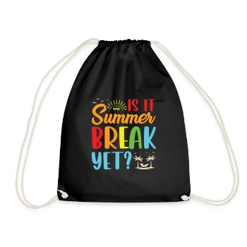 Été Mer Vacances d’été Palmiers Océan Vacances Temps - Sac de sport léger - noir - Devant