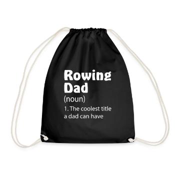 Rameur Père Rameur Papa Rowing Club Papa Aviron - Sac de sport léger - noir - Devant