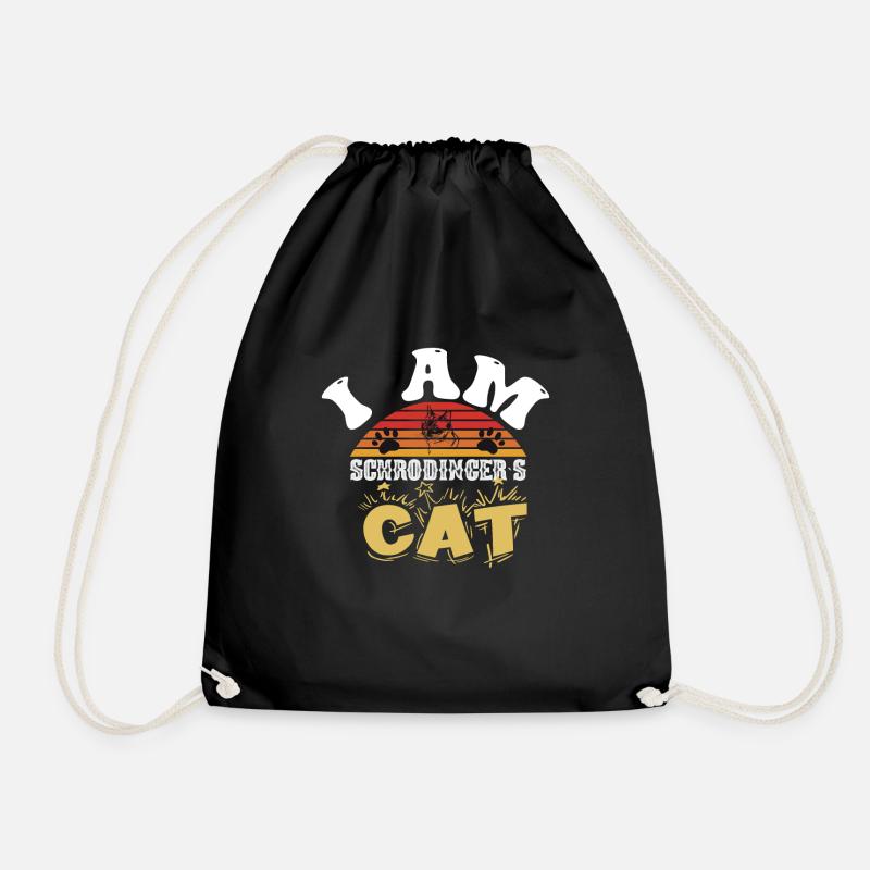 Schrodingers Katze box Lustige Wissenschaft Nerd - Turnbeutel - Schwarz