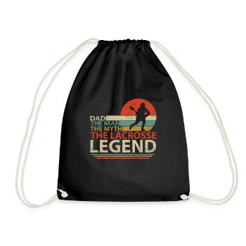 Lacrosse Father Game Sport Papa Raquette Joueur - Sac de sport léger - noir - Devant