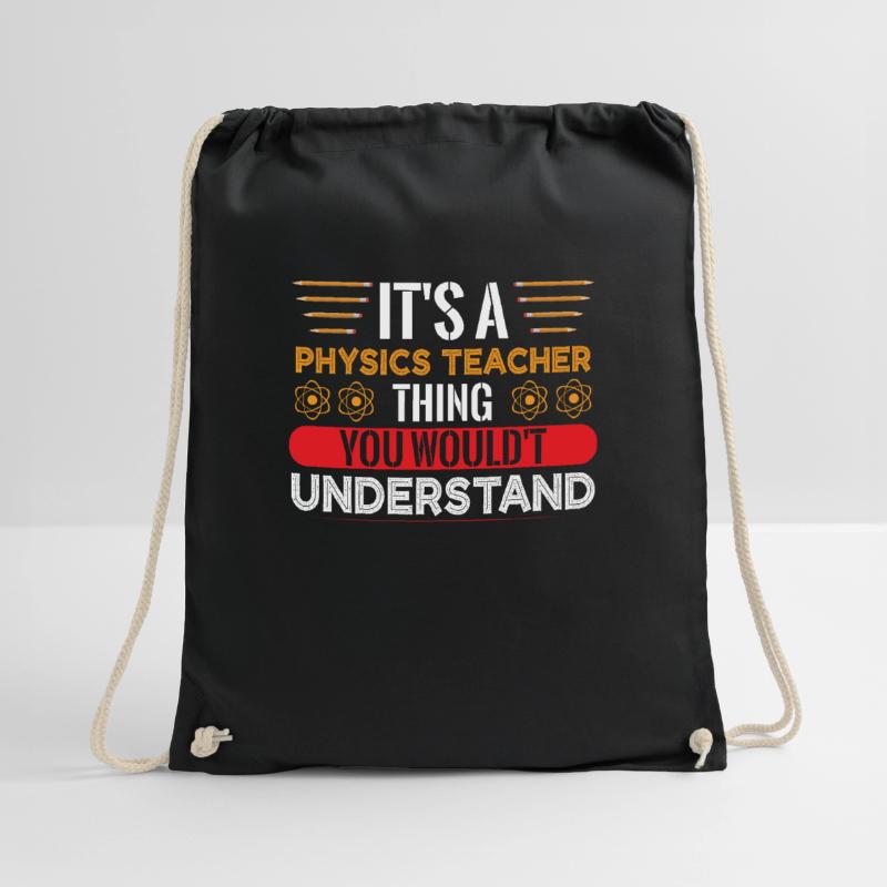 Quantum Physics Physicist Physics Professor Molecule Drawstring Bag