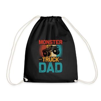 Monster Truck Monster Truck Papa Père Cadeau - Sac de sport léger - noir - Devant