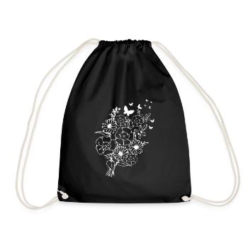 Fleurs roses Roses fleurs tropicales - Sac de sport léger - noir - Devant