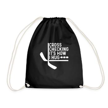 Hockey Goalkeeper Ice Hockey Goalkeeper Sport Club - Drawstring Bag - black - Front