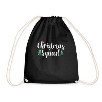 Christmas Team Partner Look - Drawstring Bag - black - Front