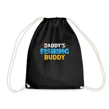 Pêche Père Fils Rétro Vintage Cadeau Fête des Pères - Sac de sport léger - noir - Devant