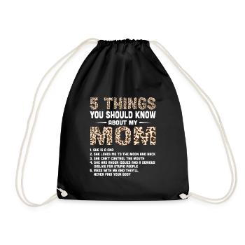 femme mère infirmière maman médecine - Sac de sport léger - noir - Devant