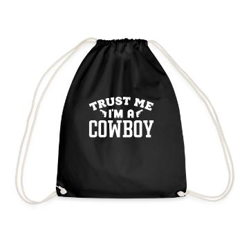 Cowboy - Turnbeutel - Schwarz - Vorne