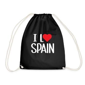 I love Spain - Drawstring Bag - black - Front