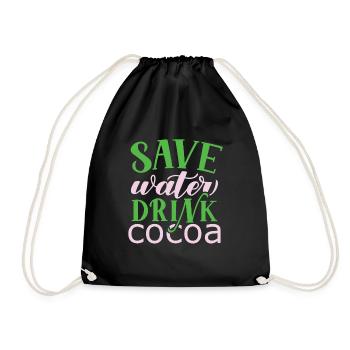 Je suis un buveur de chocolat chaud Choco Drink - Sac de sport léger - noir - Devant