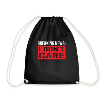 Drôle de dire ironie sarcasme T-shirt amusant - Sac de sport léger - noir - Devant