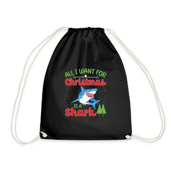 Pêcheur Noël Pêche Poisson Cadeau de pêche - Sac de sport léger - noir - Devant