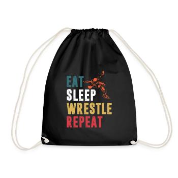 Lutte Lutte Cadeau de lutteur lutteur - Sac de sport léger - noir - Devant
