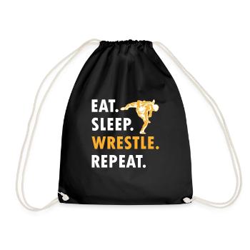 Wrestling Wrestling Wrestler Wrestler Gift - Drawstring Bag - black - Front