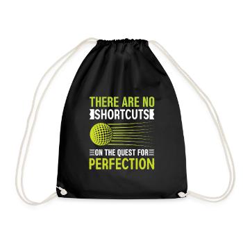 Golf Golfer Gift Hobby Club Quote - Drawstring Bag - black - Front