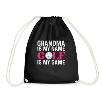 La grand-mère de la grand-mère de golf - Sac de sport léger - noir - Devant