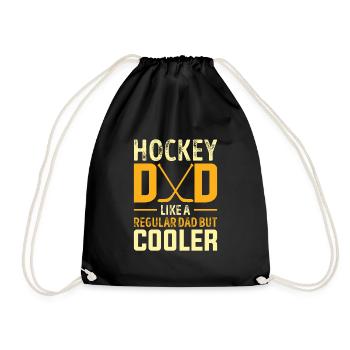 Hockey sur glace papa joueur de hockey sur glace papa cadeau - Sac de sport léger - noir - Devant